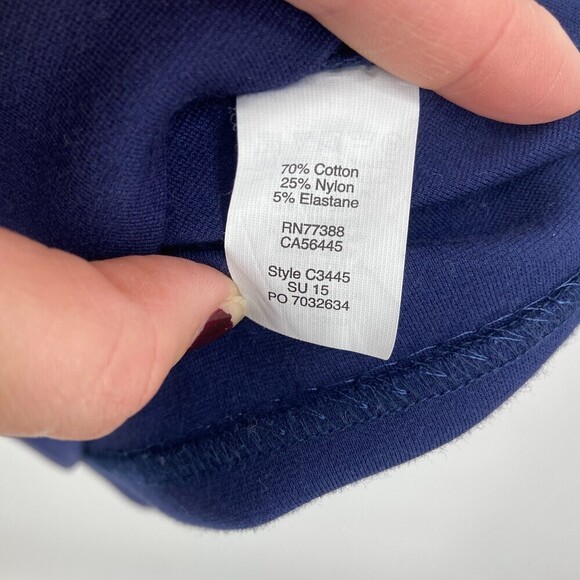 MADEWELL Navy Blue Verse Ponte Fit & Flare Pocket Sleeveless Mini Dress Size XS - Picture 9 of 9